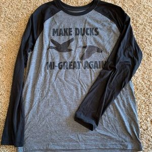 Duck hunting baseball tee